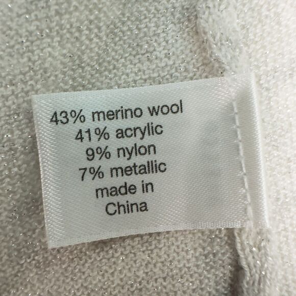 Lane Bryant Fine Merino Collection Metallic Shimmer Sweater Womens 14/16 Gray - Picture 12 of 13